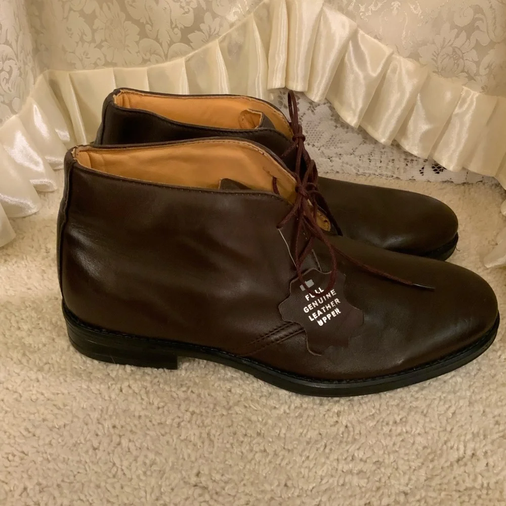 GIORGIO BRUTINI MENS CHUKKA FULL GENUINE LEATHER BOOTS